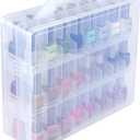 Kissbuty Universal Nail Polish Holder Organizer for 48 Bottles Adjustable Dividers Space Saver