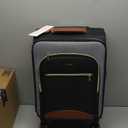 Softside Expandable Carry On Luggage 22x14x9 Airline Approved, 20 Inch Carry On Suitcase with Wheels & TSA Lock, Travel Suitcase with 4-Piece Packing Bags for Women Men