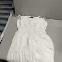 PRETTYGARDEN Women's Casual Summer Dress Spaghetti Strap Sleeveless High Waist Beach Long Maxi Sun Dresses (White,Small)