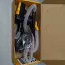 Battery-Powered Fuel Transfer Pump - 3.2 GPM No Spill Portable Gas Can siphon Pump with 3 Adapters, Extra Long Hose, Yellow Fuel Pump for Oil, Diesel, Gasoline (Batteries Not Included)