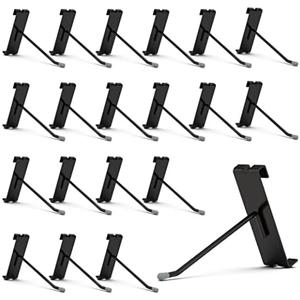 HUHOLE Gridwall Hooks 4 Inch, 50PC Display Hooks for Grid Wall, Hook for Grid Wall Panel, Black