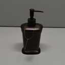 Zenna Home Marion India Ink Bathroom Soap Dispenser with Modern Resin Design, Lotion Dispenser with Pump for Bathroom Decor, Bronze