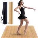 Tap Dance Floor for Any Surface - Bamboo Portable Dance Floor with Storage Bag,Large Floor Mat- Ideal for Home, Studio & Outdoor Tap Practice, 47.8"x38.5"