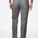 JMIERR Men's Casual Drawstring Pants Elastic Waist Lightweight Pant Summer Beach Trouser with Pockets (Gray, L)