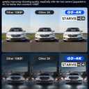 IIWEY 4K+4K Dash Cam Front and Rear, 5G Wi-Fi 64GB SD Card Included, STARVIS Dash Camera for Cars, 3 Inch IPS Screen, Dual Channel HDR Night Vision, 24H Parking Mode, 170 Widude Angle, G-Sensor, Black