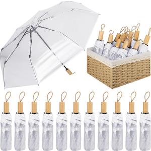 Aodaer 39.4 Inch Travel Umbrella, Foldable Lightweight Umbrella with Storage Box, Auto Open Close Wedding Umbrellas for Wedding Dating Rain Travel