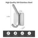 2 x Paoli Heavy Duty Self Adhesive Hooks - Sturdy self Adhesive Hooks for Home, School and Office Easy to fit and Remove,with a Maximum Load Capacity of 30lb (4 PC).