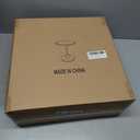 Modern Small End Table, Pedestal Side Table with Solid Wood Tabletop for Couch, Unique Accent Tables for Small Spaces, Living Room, Bedroom, Recliner, Office, Walnut