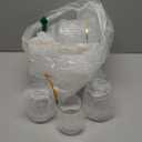 Goodluck 36 Pack 12oz Stemless Plastic Wine Glasses – Clear Ribbed Cups with Gold Rim, Fancy Reusable Disposable Drinkware for Weddings, Parties, Bars, Indoor and Outdoor Events