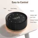 Alarm Clock White Noise Sound Machine & 7 Night Light 3-in-1, 20 Soothing Sounds, Timer, 31-Level Volume Control, Touch Button Control Noise Machine for Baby, Adults,Bedroom