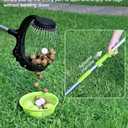 Nut Gatherer for Walnuts with 1.8-Gallon Capacity, No-Bend Emptying DesignAcorn Picker Upper Roller Suitable for 1.2"-3.6" Walnuts, Chestnuts, Fallen Apples & Tennis Balls(No Small Acorns) (Green)