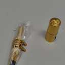Yibuy Brass Baritone Sax Mouthpiece with Ligature & Cap #6 Golden