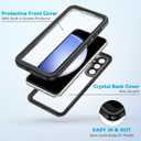 Lanhiem for Samsung Galaxy S23 FE Case, IP68 Waterproof Dustproof with Built-in Screen Protector, Heavy Duty Full Body Protective Phone Case for Galaxy S23 FE 5G, Black