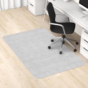 Blvornl Office Chair Mat for Hardwood Floor, 45"x 53" Desk Computer Chair Mat for Hard Wood and Tile Floor, Large Anti-Slip Hard Floor Protector Rolling Chair Mat, PVC Mat Desk Rug for Office Home
