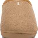 NewDenBer Women's Cozy Memory Foam Slippers Soft Fleece Lined Slip on Indoor Outdoor House Shoes (5-5.5, 5. Tan)