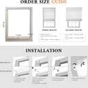 Cordless Roman Shades for Windows, White, 45x64 | Light Filtering Fabric Provides Soft Sunlight Control, Privacy, And Elegant Style For Bedrooms, Offices, And Living Spaces