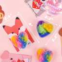 Valentines Day Slime 24 Pack, Mini Heart Galaxy Slime Cups with Valentine Cards & Individual Gift Bags, Classroom Exchange Gifts for Kids, Party Favors Goodie Bag Fillers, Stress Relief Fidget Toys