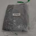 HITSLAM Shower Mat, 24x24 Inch Square Non Slip Bathtub Mat, Soft PVC Loofah Bath Mat for Tub with Hanging Holes, Quick Drying Shower Floor Mat, Without Suction Cups, Grey