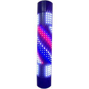 33" Colorful Rotating LED Salon Light, Barber Pole, Barber Poles Outdoor, Barber Shop Signs Pole Rotating Illuminated Light Hair Salon Shop Beauty Sign, Wall-Mounted, Outdoor rain-Proof