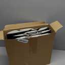 TaoBary 100 Pcs 8 Inch Bakery Boxes 8 x 6 x 2.5 Inch Cookie Pastry Boxes with 2 Style Window for Cookie Treat Chocolate Strawberries Cupcakes Candy Muffins(Black)