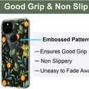 Unov Case Designed for Pixel 4a 5G, Crystal Clear Phone Case with [Anti-Slip Embossed Pattern], Shockproof Slim Protective [Anti-Yellowing TPU] Back Cover, Citrus Flavors