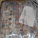 GENIMO Washable Area Rugs for Living Room, 9x12 Modern Non Slip Rugs, Low Pile Lightweight Soft Print Rug for Bedroom, Dining Room, Home Office, Multi