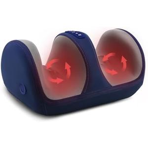 CCHYF Shiatsu Foot Massager with Heat, Foot and Calf Massager for Circulation and Pain Relief, Plantar Fasciitis, Massage Feet/Arm/Calf/Ankle with Kneading Rolling, Gifts for Women & Men, Blue