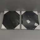 Vittanly 8x10 Picture Frame Set of 4, Display Pictures 5x7 with Mat or 8x10 without Mat, Engineered Wood with Shatter Resistant Plexiglass, Wall Gallery Photo Frames for Wall or Tabletop, Black