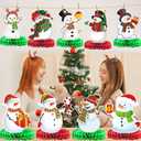 2 x Snowman Christmas Decorations Snowman Decorations for Christmas Party Decorations Christmas Honeycomb Centerpieces for Christmas Party Table Decorations Holiday Party Decorations