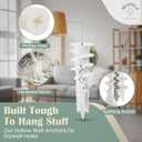 Reinforced Nylon 66 Drywall Anchors 90lb Limit, Self Drilling, Home Improvement Value Pack for Home Projects & Picture Hanging Kit, 25 Plastic Dry Wall Expansion Anchors and 25 Sheetrock Screws