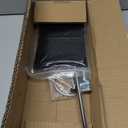 QWORK Steel Laboratory Support Stand Set, 16" Rod with Rings & Clamp for Filtration, Heating & Teaching Experiments