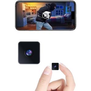 Chichohoo Nanny Camera Small Hidden HD Cameras Wireless WiFi Camera for Home Security - Night Vision, Motion Detection, Built - in Battery, App Control (iOS & Android) - Ideal Indoor Nanny, Pet & Dog Camera