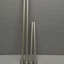 Curtains Rod, 2 Pcs, Silver, 49 in