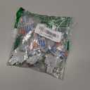 4PCS DIN Rail Terminal Blocks with 8PCS Removable Rail Clip Quick Wiring Cable Connectors Push-in Conductor Terminal Block (2 in 8 Out)