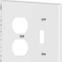 Light Switch Cover Plate Botanical Wildflowers Dragonfly Colorful Floral 2 Gang Decorative Switch Plates 1 Toggle Duplex Combo Outlet Covers GFCI Wall Plates for Bathroom Bedroom Decor