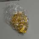 SHENLIU 30Pcs Gold Napkin Rings Set, Semicircle Metal Gold Napkin Holder Buckles Modern Serviette Buckles Metallic Adornment for Table Kitchen Dinner Party Wedding Christmas Valentine's Day