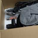 Drywall Sander with Vacuum Dust Collector,1050W 7.33A Popcorn Ceiling Removal Tool,LED Light,5 Variable Speed 1000-2100RPM,Foldable & Extendable Handle,12 Sanding Discs (Orange-black)