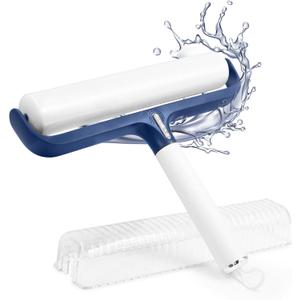 Dayinkes Large 9.45 Inch Reusable Lint Roller Ball, Hangable Lint Roller for Pet Cat Dog Hair, Washable Sticky Rollers with Cover, Hair Sticky Remover for Pet Hair & Lint on Clothes, Extended to 24cm