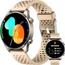Fitness Watches Men Women with GPS Heart Rate/Sleep Monitor Smart Watch 1.43" AMOLED Touchsreen, 3ATM Waterproof 100+ Modes [Fitness/Meditation] Workout Watch Compatible with Android iOS, Yellow