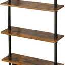 IBUYKE Industrial Pipe Shelves, Pipe Floating Shelves, Rustic Wall Mount Bookcase, 3-Tiers, 23.6" Metal Bracket Storage Wall Shelf for Bedroom, Kitchen, Living Room, Bathroom RF-TM003