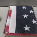 American Flag 4x6 Ft for Outside, Heavy Duty Nylon US Flags for High Wind Outdoor, Fade Resistant and Waterproof USA Flag with Embroidered Stars, Sewn Stripes, Brass Grommets