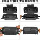 [4-Pack] Outdoor Extension Cord CoversWaterproof Box and Cord Safety housing, Plug Cover, Adjustable Dividers, Protect Outlet, Plug, Holiday Lights & Electrical Tool Cord Connection,Black