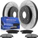 13.58" (345mm) Rear Disc Brake Rotors and Pads for 2007-2013 Chevy Silverado 1500/Avalanche/GMC Sierra 1500, 2007-2014 GMC Yukon/Chevy Tahoe/Suburban 1500/Cadillac Escalade/Escalade ESV EXT
