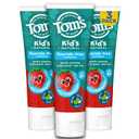 Tom's of Maine Natural Kid's Fluoride Free Toothpaste, Ages 2+, Silly Strawberry, 5.1 oz. 3-Pack (back in original formula)