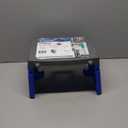 Cosco 11903BGR1E One-Step Folding Step Stool, 300 lb, 8 1/2" Working Height, Blue/Gray