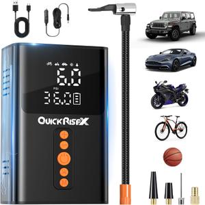 Tire Inflator Portable Air Compressor - 160 PSI Air Pump Rechargeable Tire Inflator with Digital Pressure Gauge for Car Tires, Bike Pump, Motorcycle, Air Mattress & Inflatables and More,25000mAh (Dark) Tire Inflator Portable Air Compressor - 160 PSI Air Pump Rechargeable Tire Inflator with Digital Pressure Gauge for Car Tires, Bike Pump, Motorcycle, Air Mattress & Inflatables and More,25000mAh (Dark)