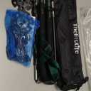 TheFitLife Collapsible Trekking Poles for Hiking  Lightweight Folding Walking Sticks for Men and Women with Extra-Long Foam Handle and Metal Flip Lock (115-135cm for 5'5''-6'2'' Height, Green)