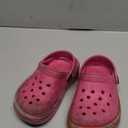 XPKWS Toddler Kids Clogs Boys Girls LED Garden Shoes Light up Sandals Slip on Quick Dry Beach Slippers (10.5 Toddler, Pink)