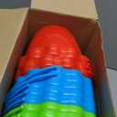 Lenwen 24 Packs 6.3" Beach Sand Buckets Shovels and Rakes Set for Kids Summer Beach Toys Pool Party Favors Accessories Easter Basket Stuffer(Stylish)