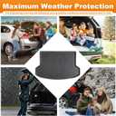 Trunk Liner for 2020-2023 Kia Seltos 3D Custom Fit All-Weather TPE Material Waterproof Car Cargo Liner Mat, Black